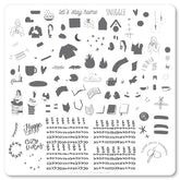Snuggles (CjS-171) - CJS Medium Stamping Plate